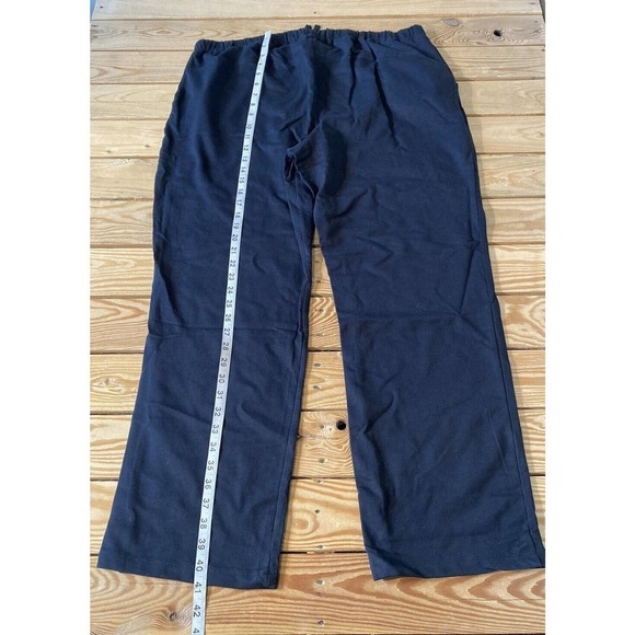 NEW Seed To Style Solid French Terry Pull On Pants Size XL Women’s Black - Picture 6 of 10
